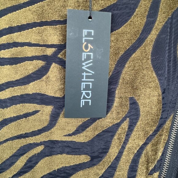 Elsewhere Asymmetrical Zebra Top NWT - Picture 3 of 4